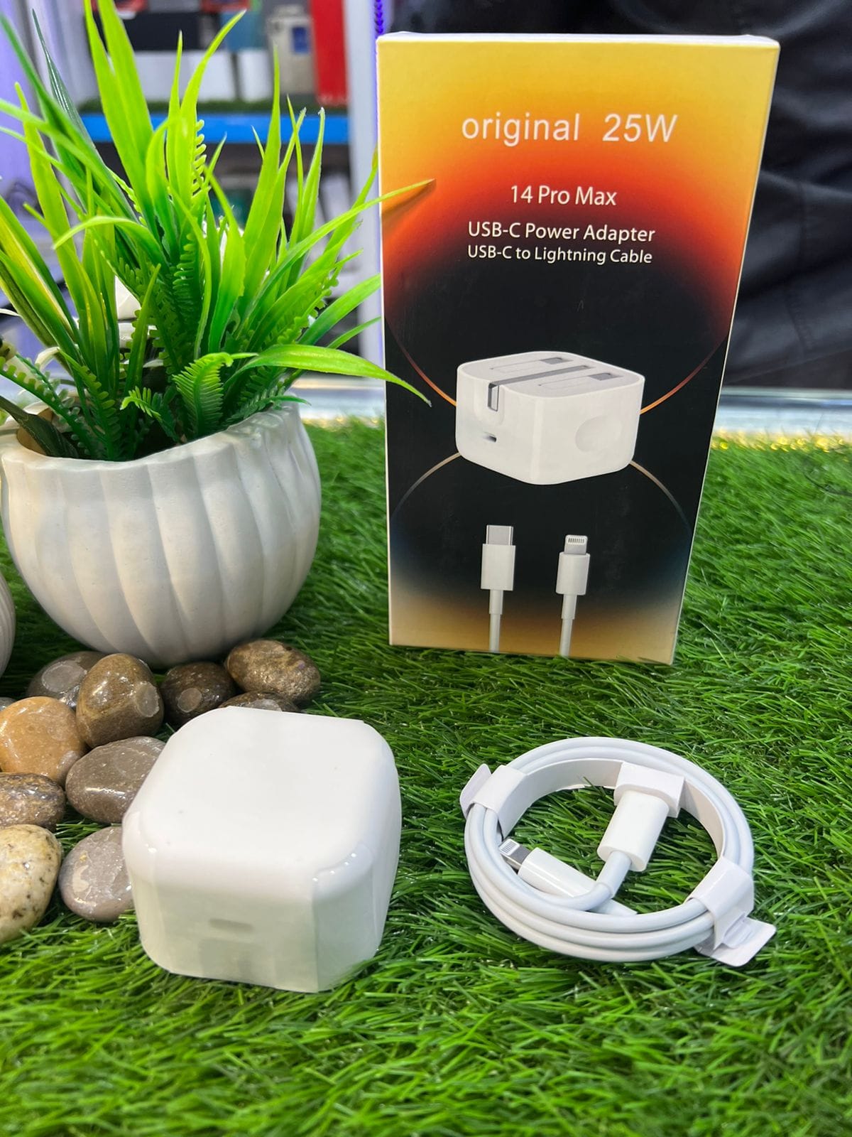 Original 25W USB-C Power Adapter with USB-C to Lightning Cable