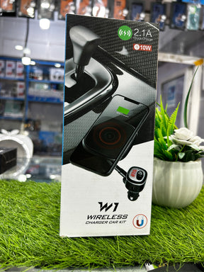 W1 Wireless Charger Car Kit – 10W Fast Charging & FM Transmitter