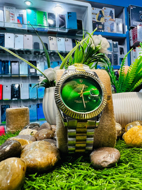 Rolex Green Dial Oyster Perpetual Watch