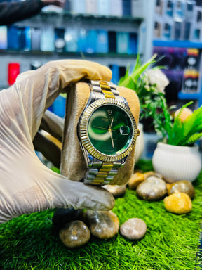 Rolex Green Dial Oyster Perpetual Watch