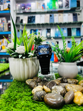 Richard Mille RM 10 Automatic Watch (Variant: Black and Rose Gold)