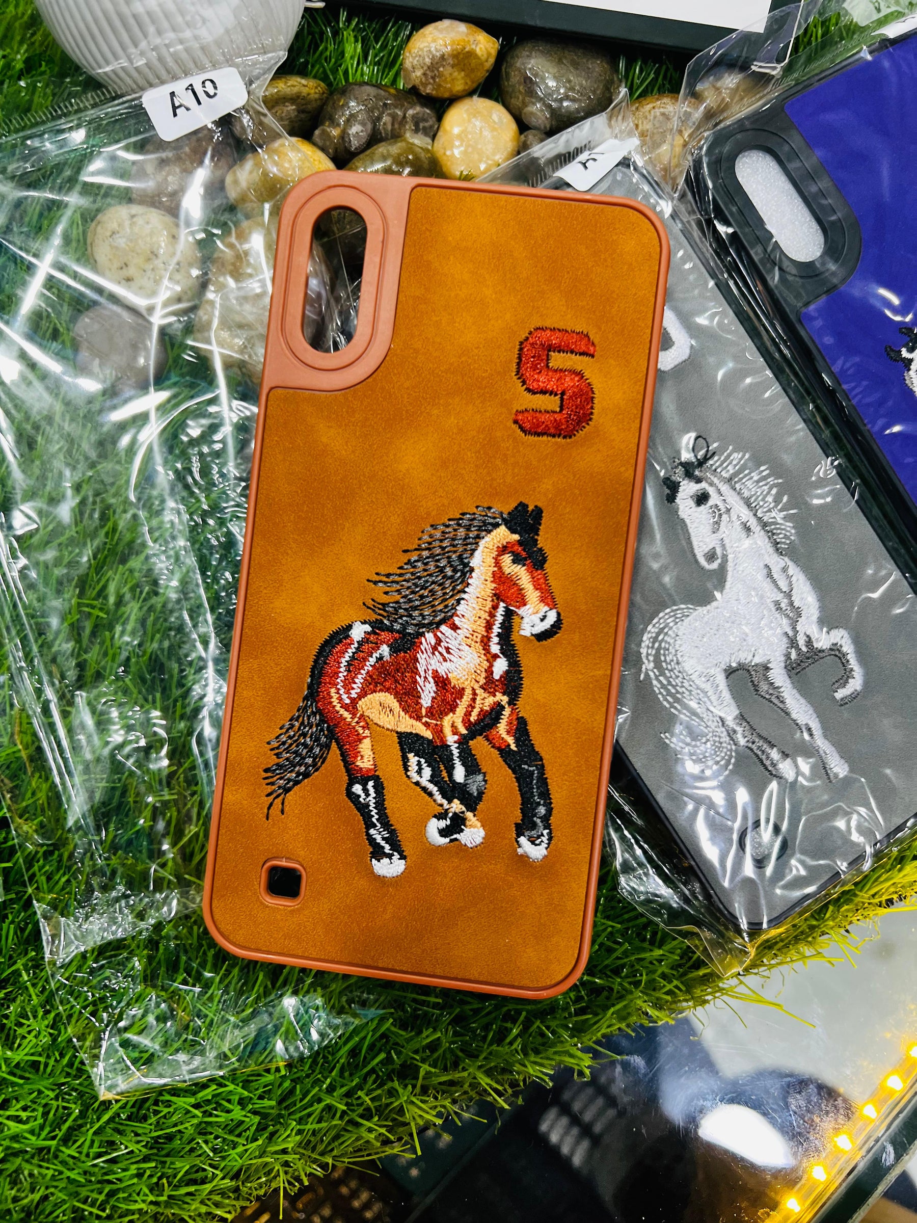 Santa Barbara Polo Embroidered Leather Case ( FOR ANDROID)