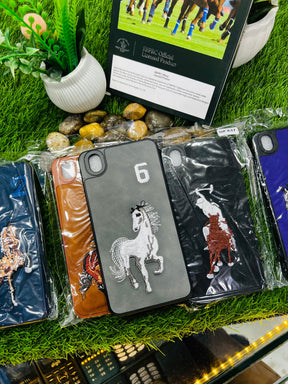 Santa Barbara Polo Embroidered Leather Case ( FOR ANDROID)