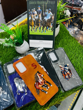 Santa Barbara Polo Embroidered Leather Case ( FOR ANDROID)