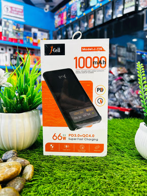 Jell J-116 10000mAh Power Bank with Digital Display &amp; Super Fast Charging