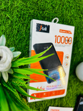 Jell J-116 10000mAh Power Bank with Digital Display &amp; Super Fast Charging